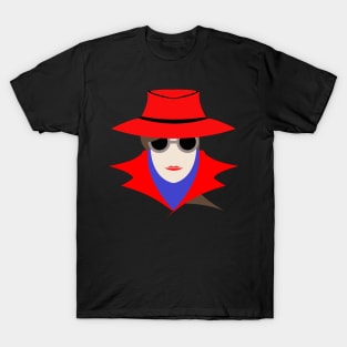 Lady Red (cauc): A Cybersecurity Design T-Shirt